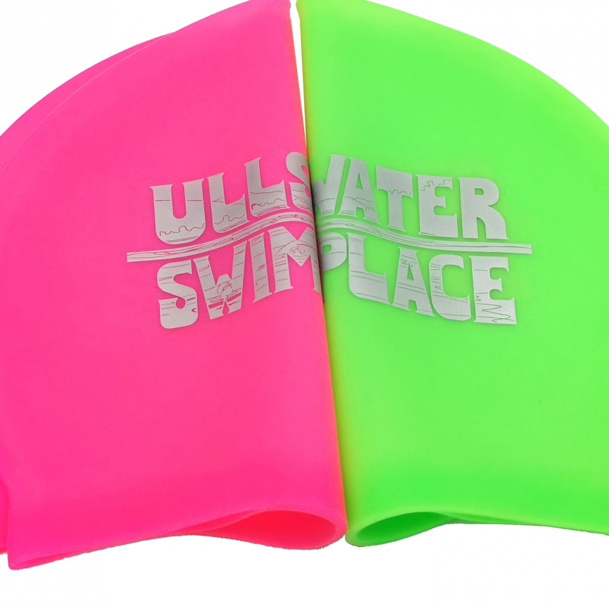 Ullswater Swim Place - Silicone Swim Hats - USP Lime Green 